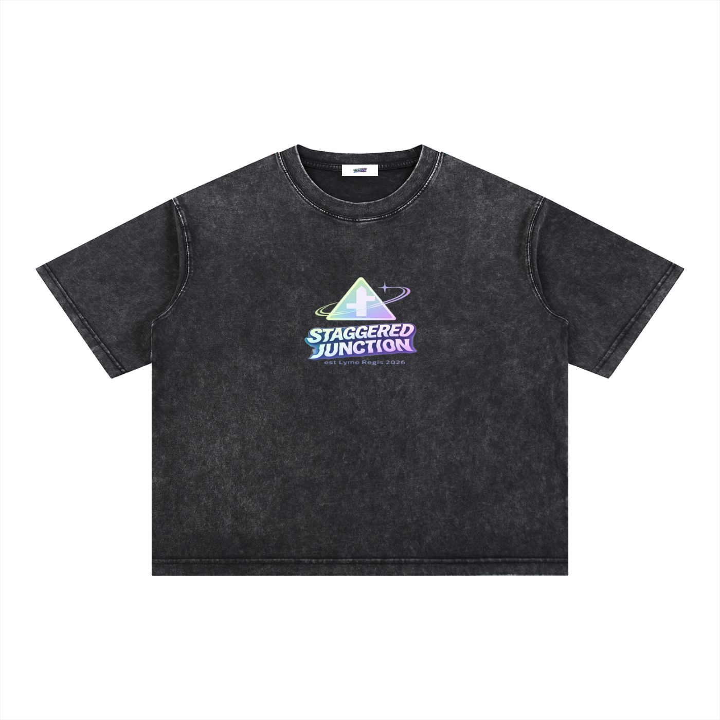 STARMER POTHOLE Mineral Wash Boxy Cotton T-Shirt