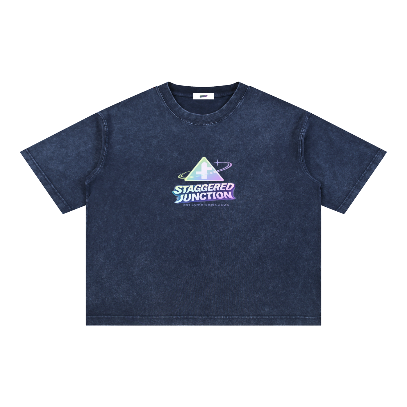 STARMER POTHOLE Mineral Wash Boxy Cotton T-Shirt
