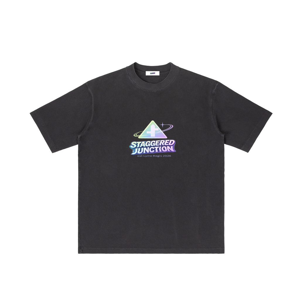 SHOTTIN Vintage Wash Drop Shoulder T-shirt