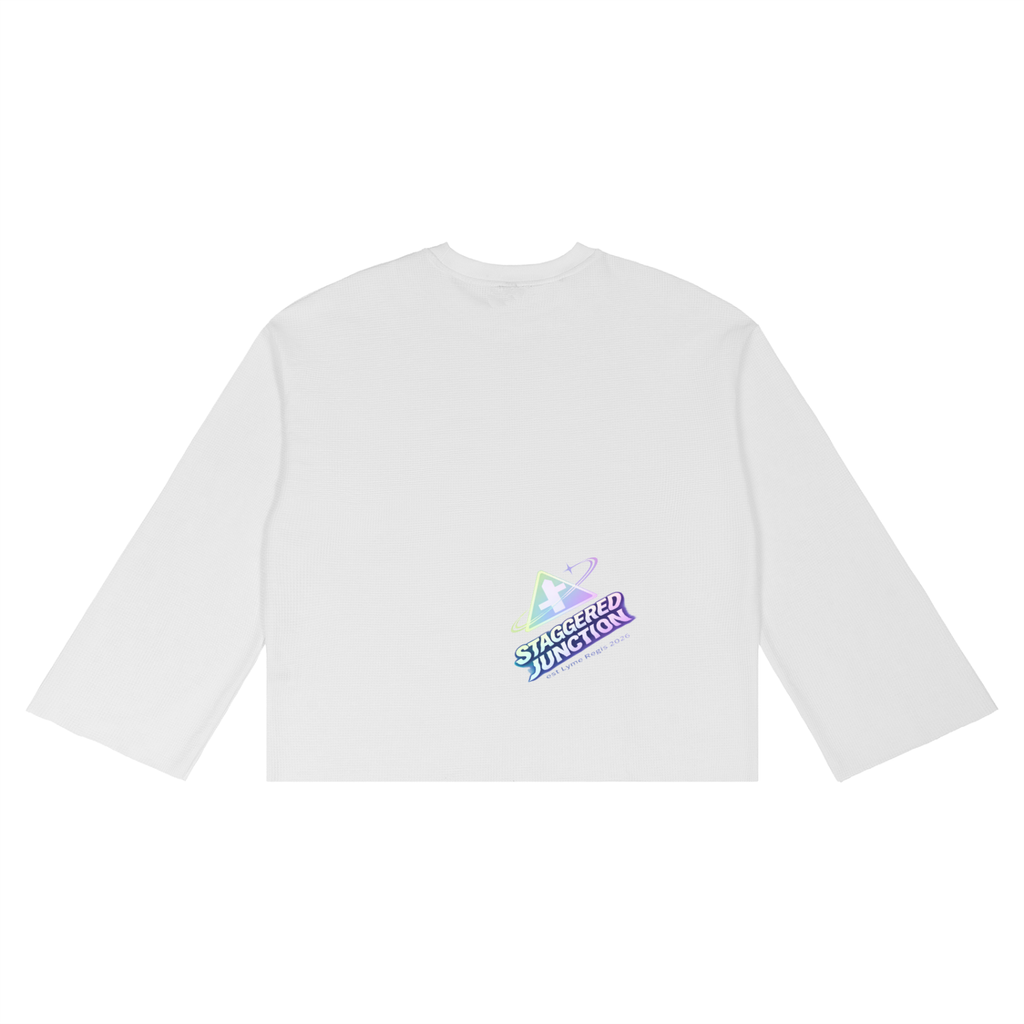 ROADMAN UNICORN - Unisex Waffle Raw Edge T-Shirt