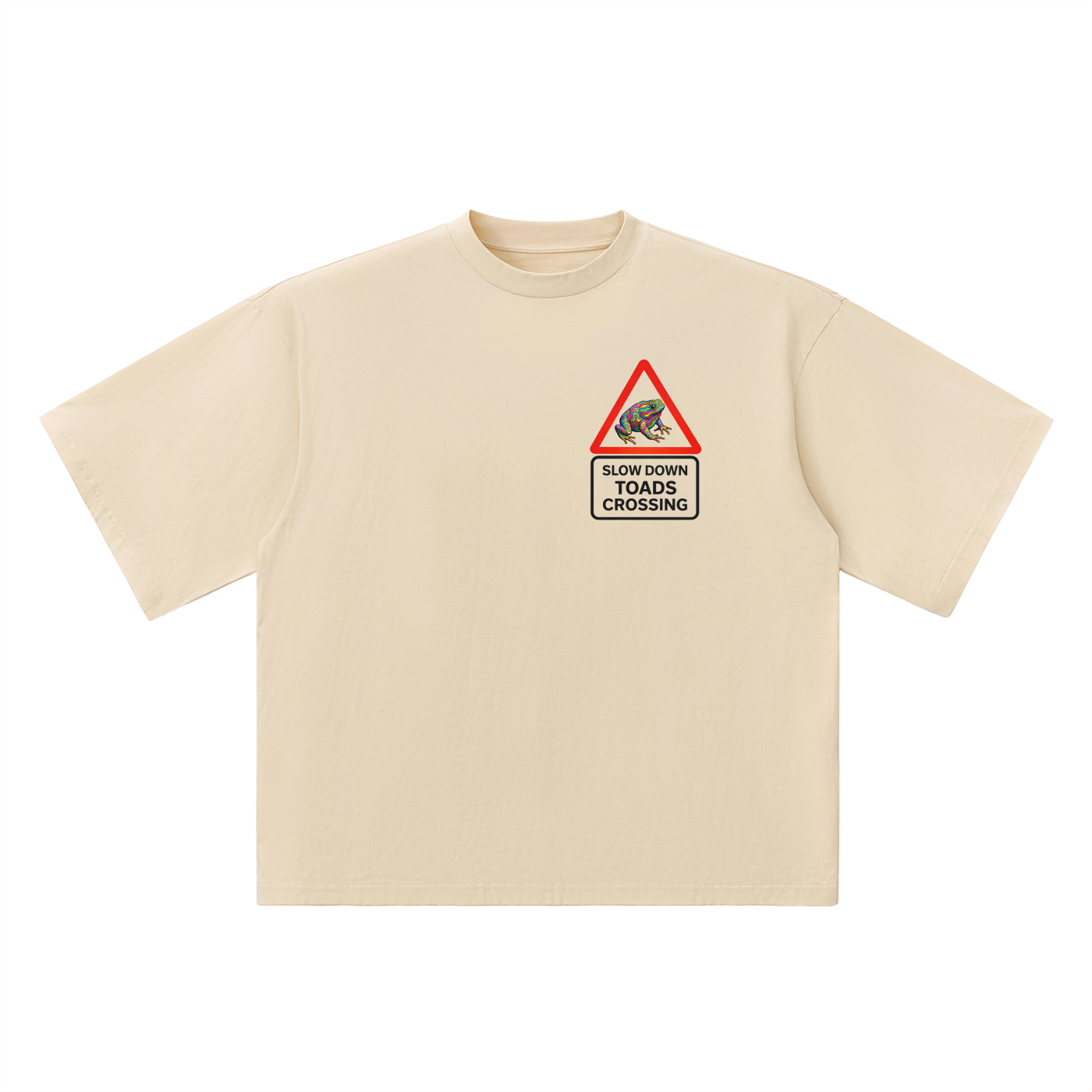 TRIPPY TOAD Oversized Drop Shoulder T-Shirt