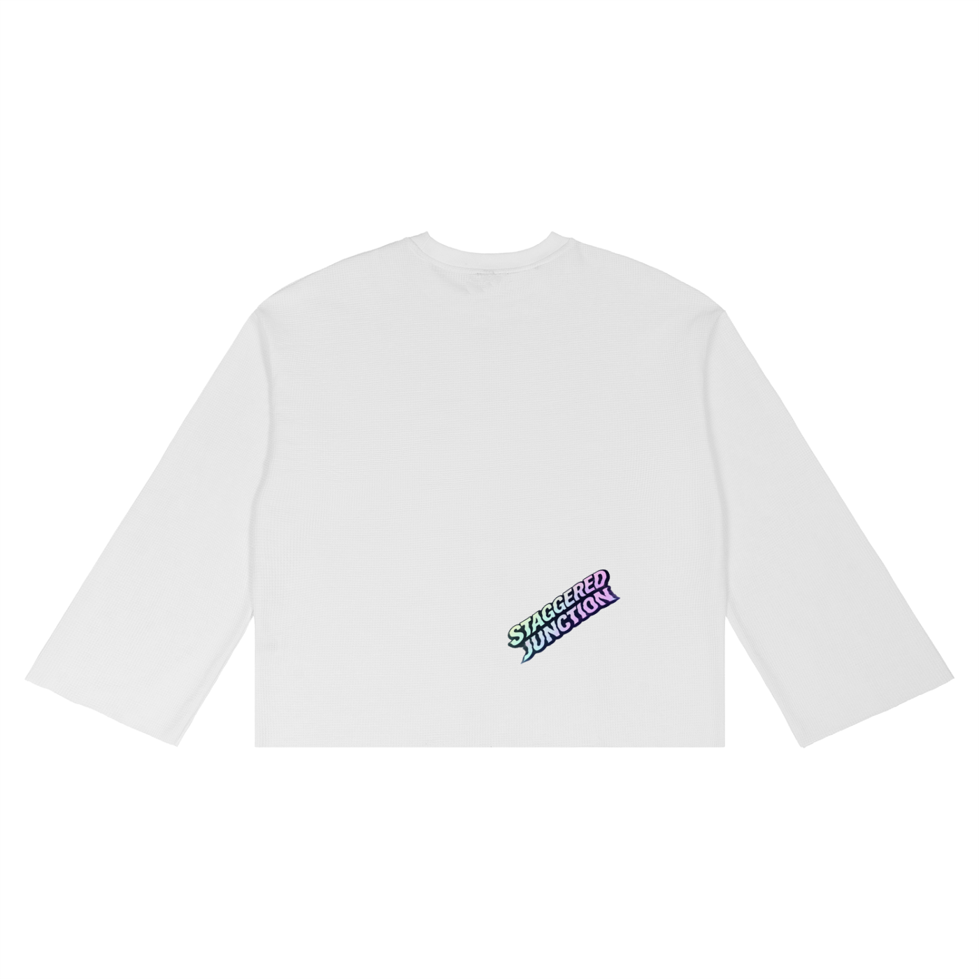 TRIPPY TOAD unisex Waffle Raw Edge T-Shirt