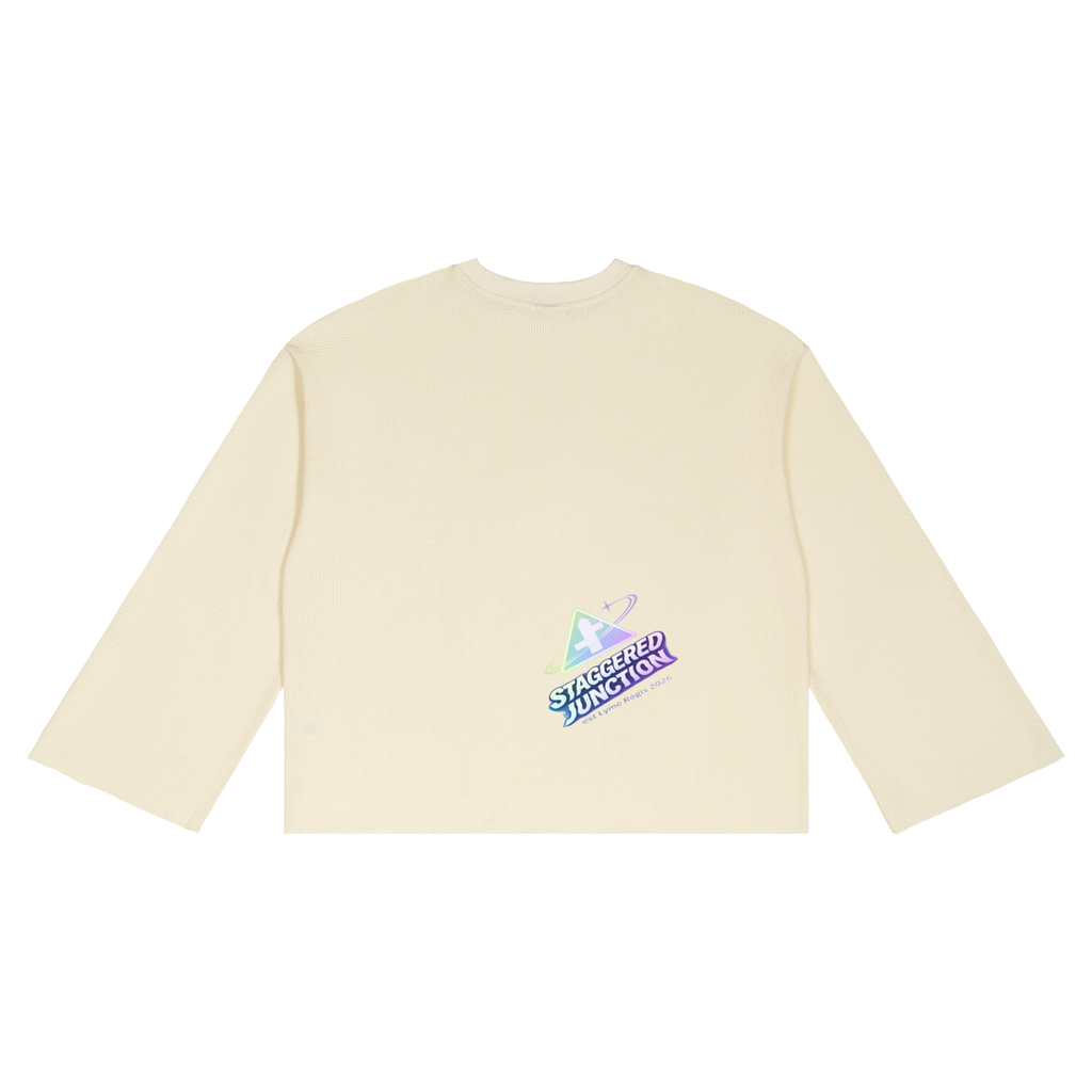 ROADMAN UNICORN - Unisex Waffle Raw Edge T-Shirt