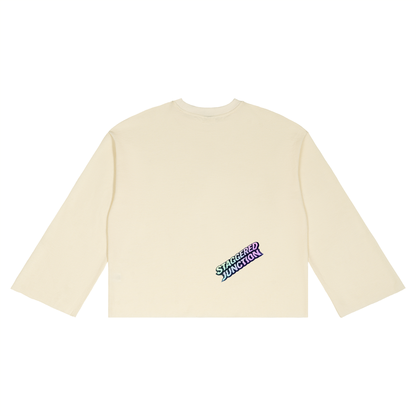TRIPPY TOAD unisex Waffle Raw Edge T-Shirt