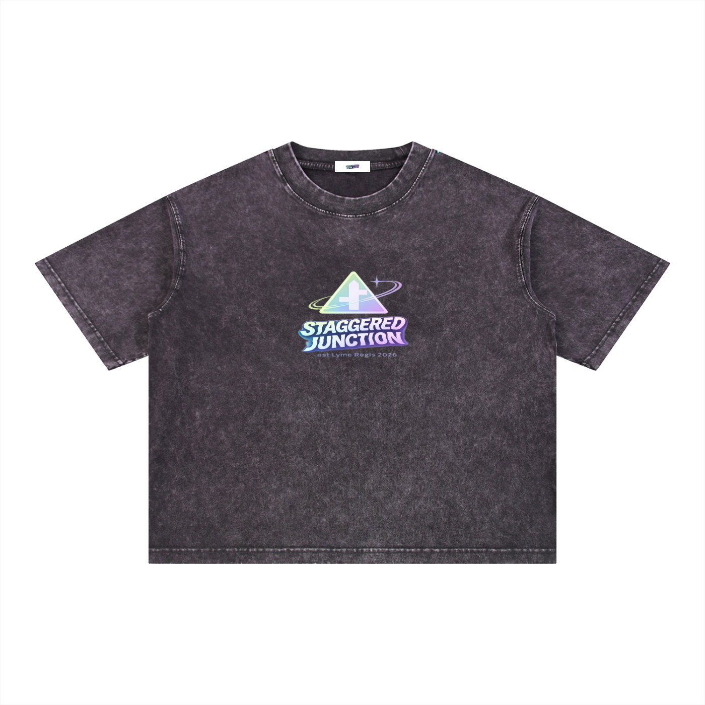STARMER POTHOLE Mineral Wash Boxy Cotton T-Shirt
