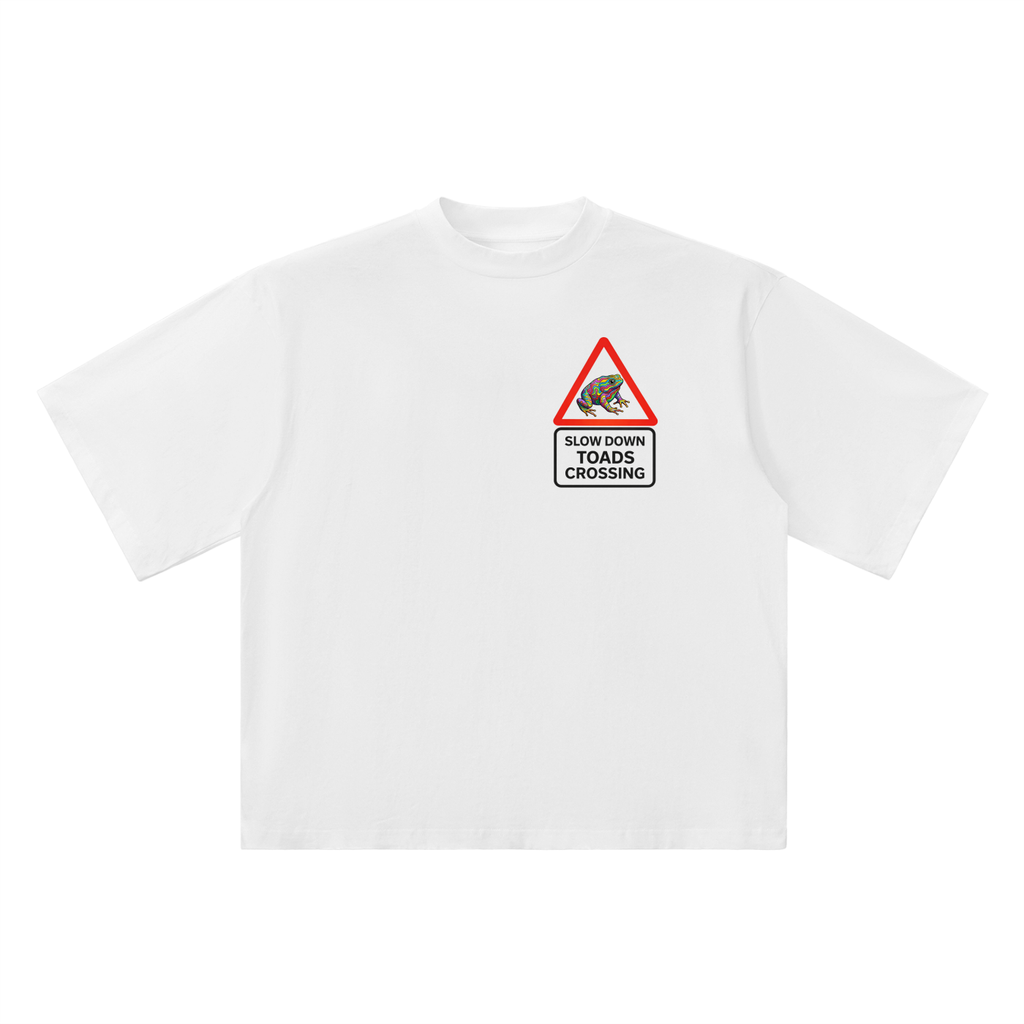 TRIPPY TOAD Oversized Drop Shoulder T-Shirt