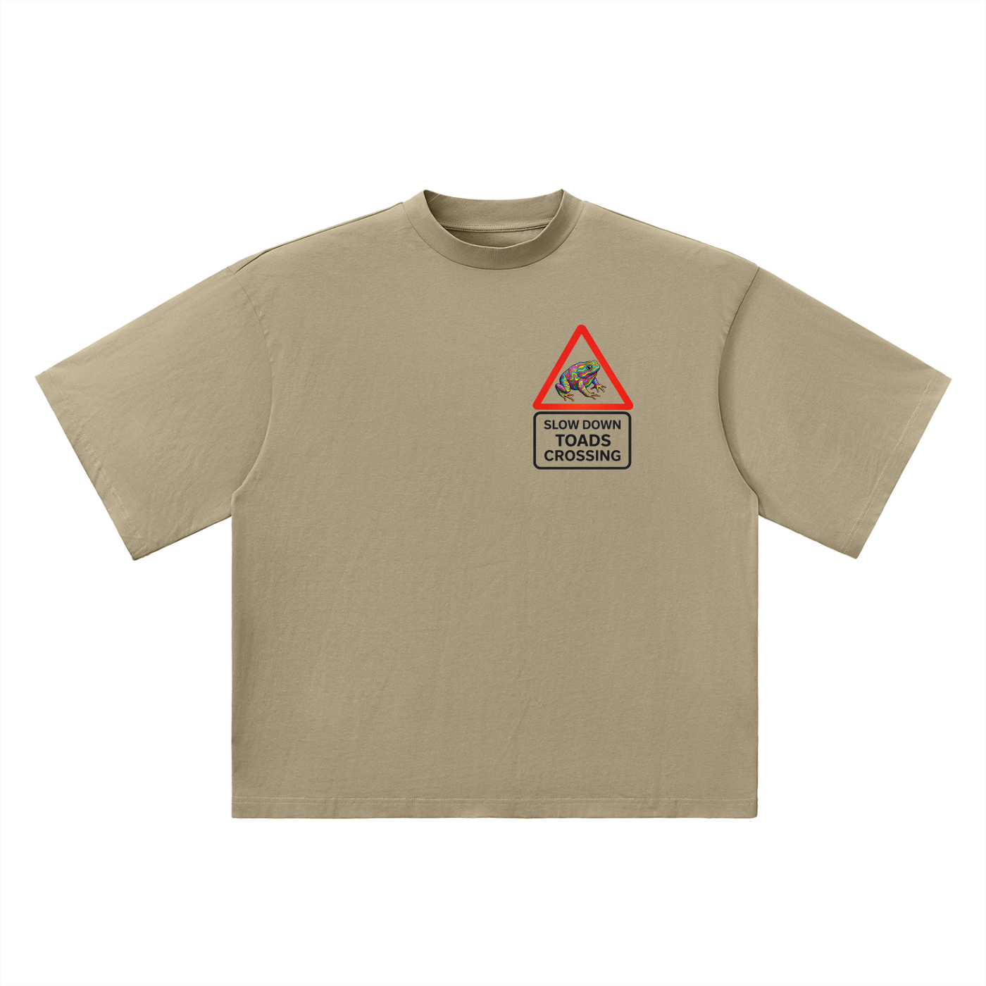 TRIPPY TOAD Oversized Drop Shoulder T-Shirt