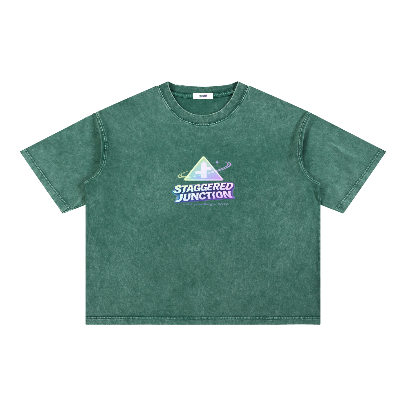 STARMER POTHOLE Mineral Wash Boxy Cotton T-Shirt