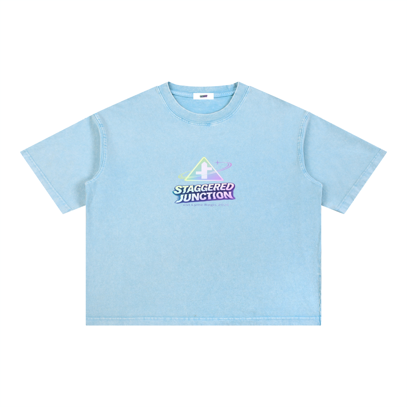 STARMER POTHOLE Mineral Wash Boxy Cotton T-Shirt