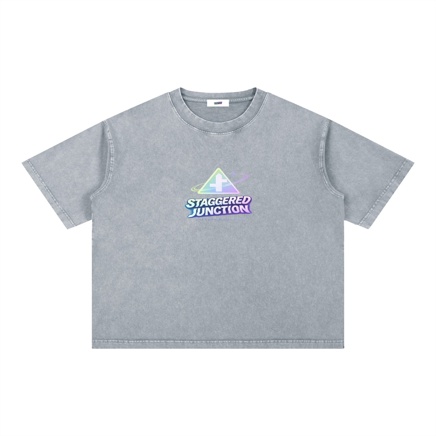 STARMER POTHOLE Mineral Wash Boxy Cotton T-Shirt