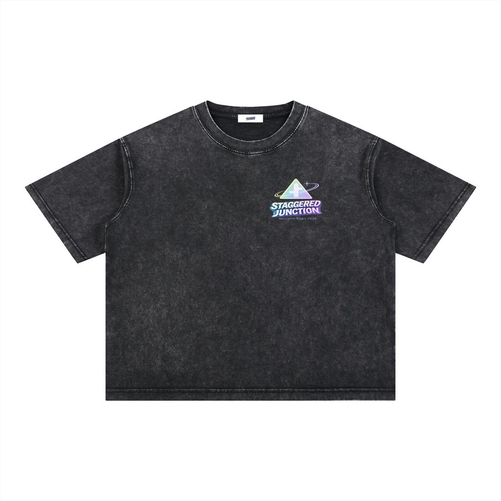 STARMER POTHOLE - Mineral Wash Boxy Cotton T-Shirt