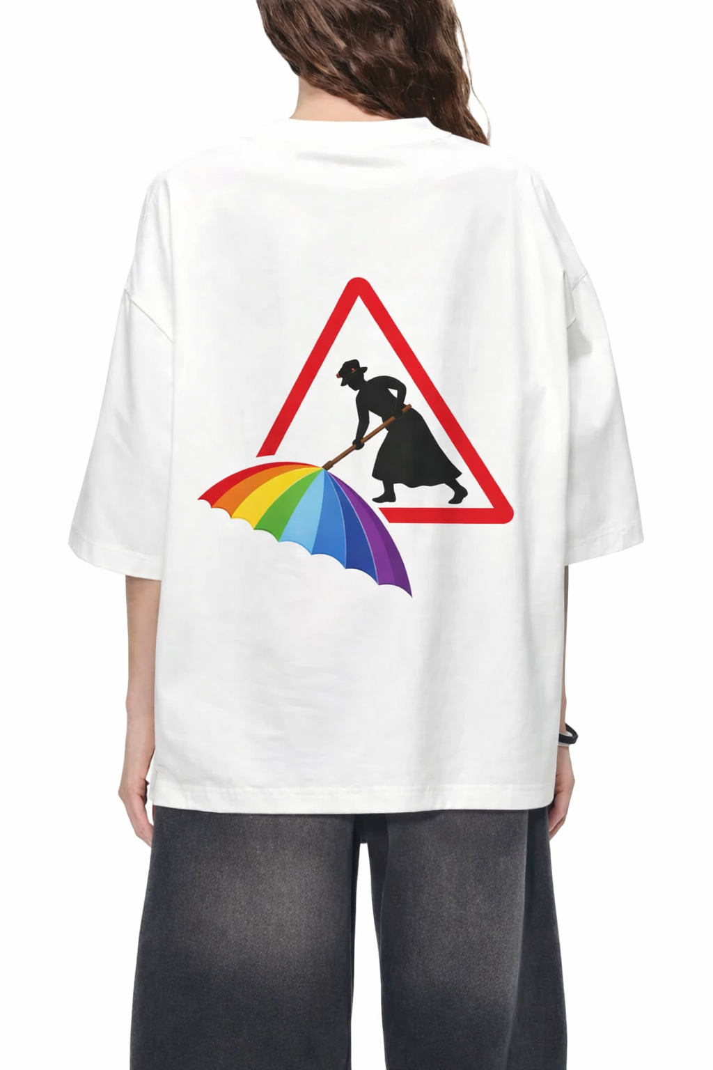 POPPINS Oversized Drop Shoulder T-Shirt