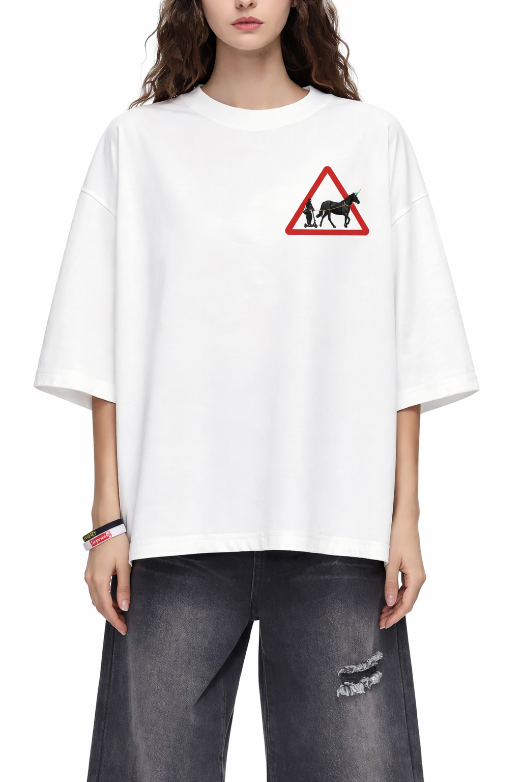 ROADMAN UNICORN Oversized Drop Shoulder T-Shirt